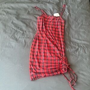 Plaid short dress